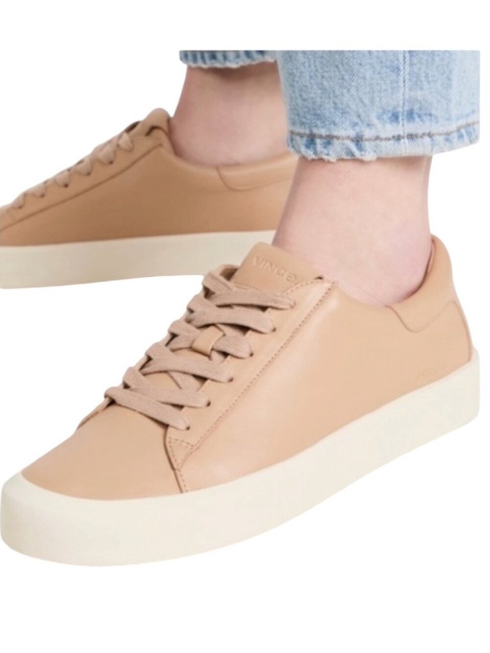 VINCE Gabi Lambskin Leather Sneaker